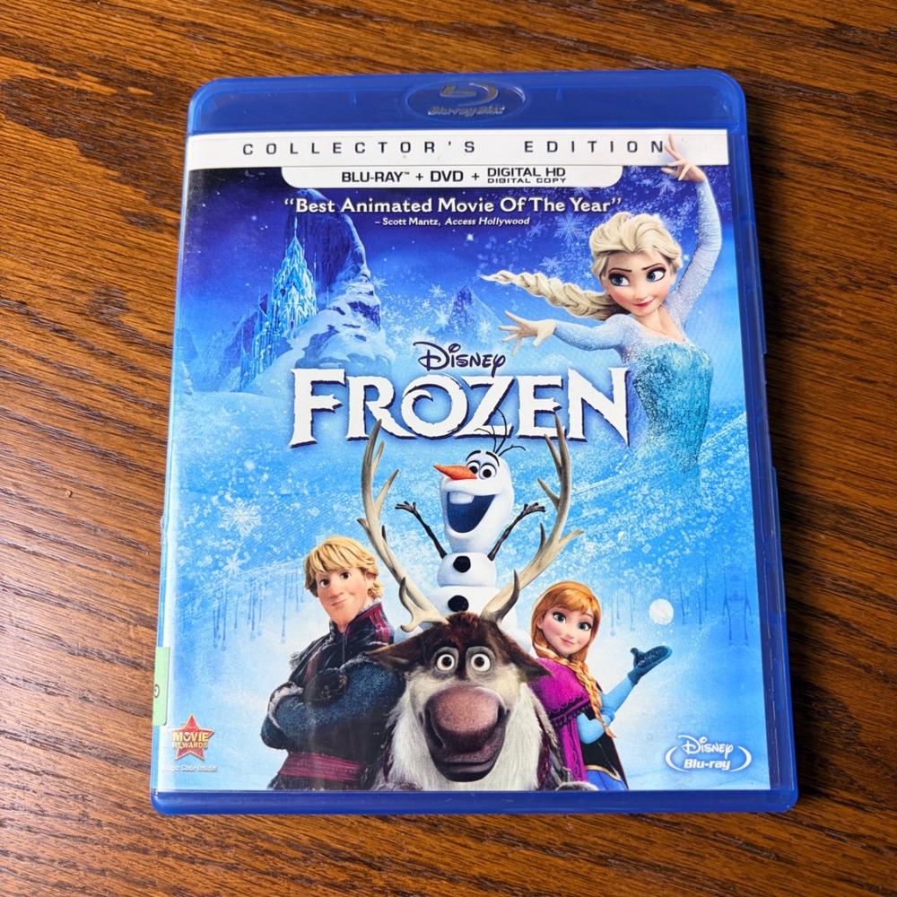 Disney Frozen Blu-ray DVD Collector's Edition Animated Movie 2-Disc Set Tested